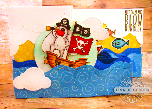 Bunnies at Sea Digistamp