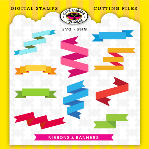 Ribbons & Banners Digistamp/SVG