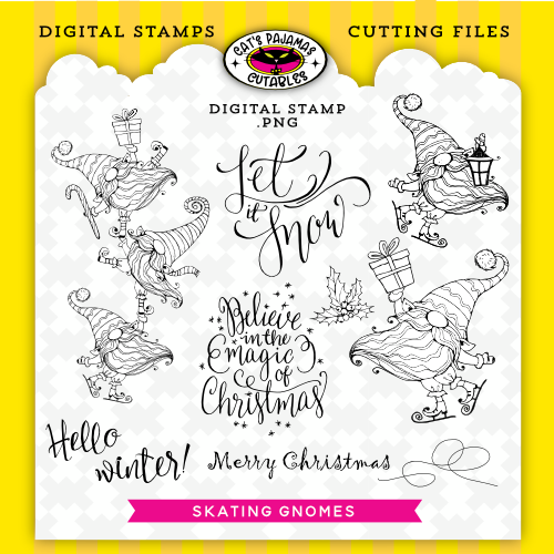 Skating Gnomes Digistamps